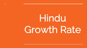  ഹിന്ദു വളർച്ച നിരക്ക്’ എന്നത് കൊണ്ട് ഉദ്ദേശിക്കുന്നത് എന്താണ്?