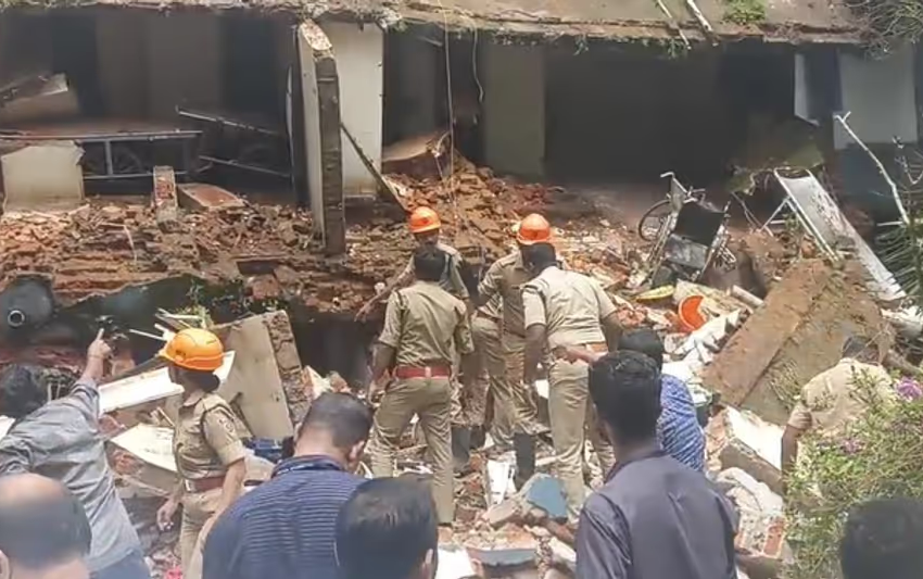  കോട്ടയം മെഡിക്കൽ കോളേജ് കെട്ടിടം തകർന്ന് ഒരു സ്ത്രീ മരിച്ചു; പുറത്തെടുത്തത് രണ്ടര മണിക്കൂറിന് ശേഷം