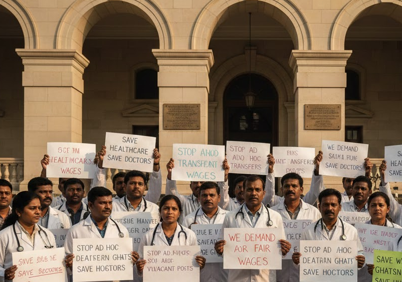  കേരളത്തിലെ സർക്കാർ മെഡിക്കൽ കോളജുകൾ പ്രതിസന്ധിയിലേക്ക്; ഡോക്ടർമാർ അനിശ്ചിതകാല സമരത്തിലേക്ക്