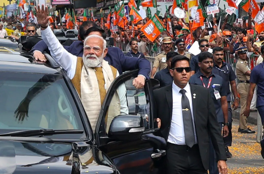  ആവേശക്കടലായി അനന്തപുരി; പ്രധാനമന്ത്രിയുടെ റോഡ് ഷോയിൽ ജനസാഗരം